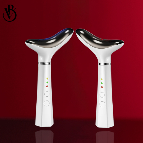 Beautiora Neck & Face Massager – 3 Color Modes & Vibration - Image 2