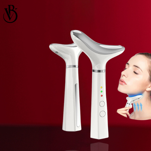 Beautiora Neck & Face Massager – 3 Color Modes & Vibration - Image 4