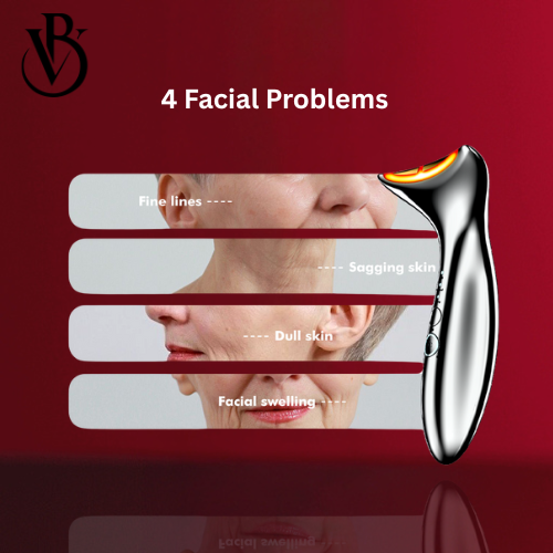 Neck Beauty Instrument with RF, EMS, Vibration & LED Therapy for Firming and Rejuvenation - Image 4