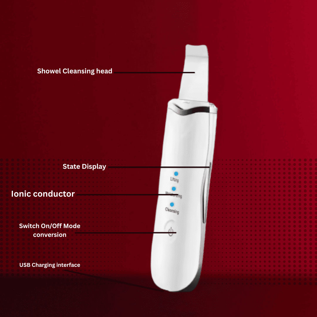 EMS Ultrasonic Scraper Leather Machine | Skin Lifting & Blackhead Removal - Image 2