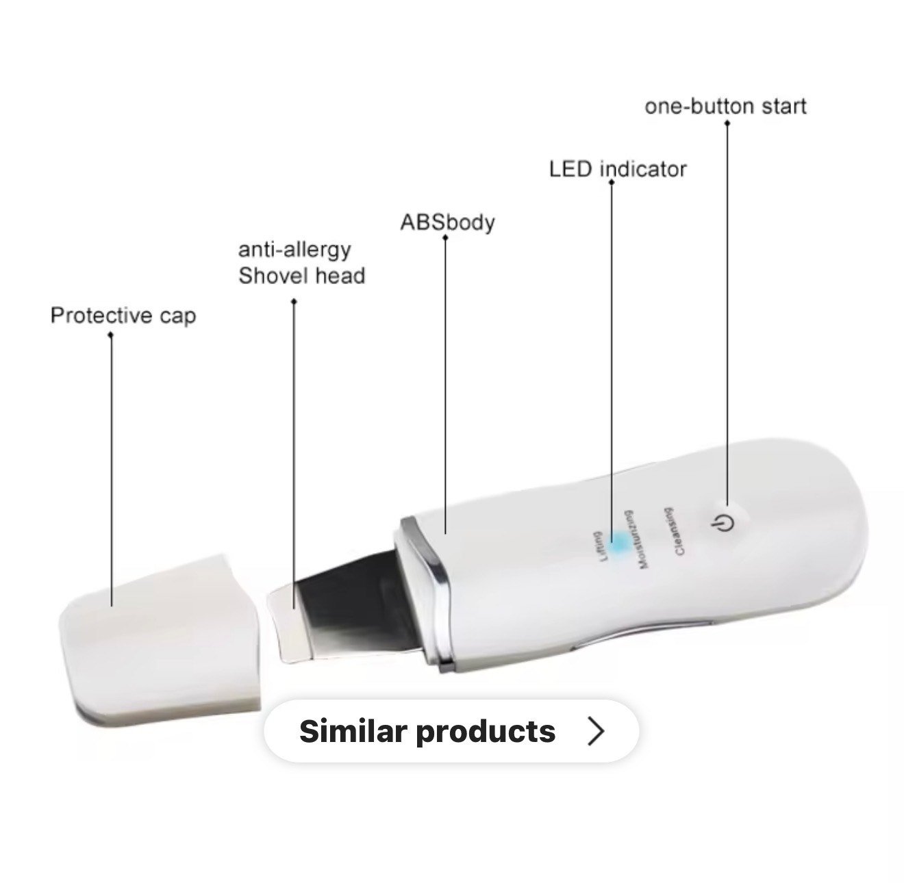 EMS Ultrasonic Scraper Leather Machine | Skin Lifting & Blackhead Removal - Image 6