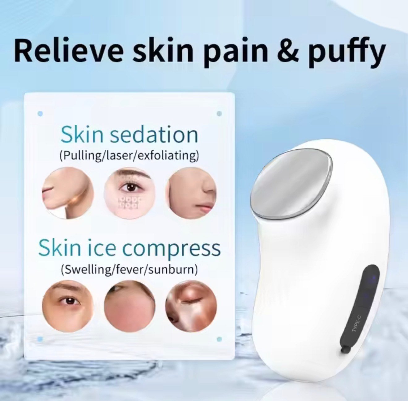 Red Bean Hot and Cold Facial Massager – Skin Firming & Anti-Aging - Image 8