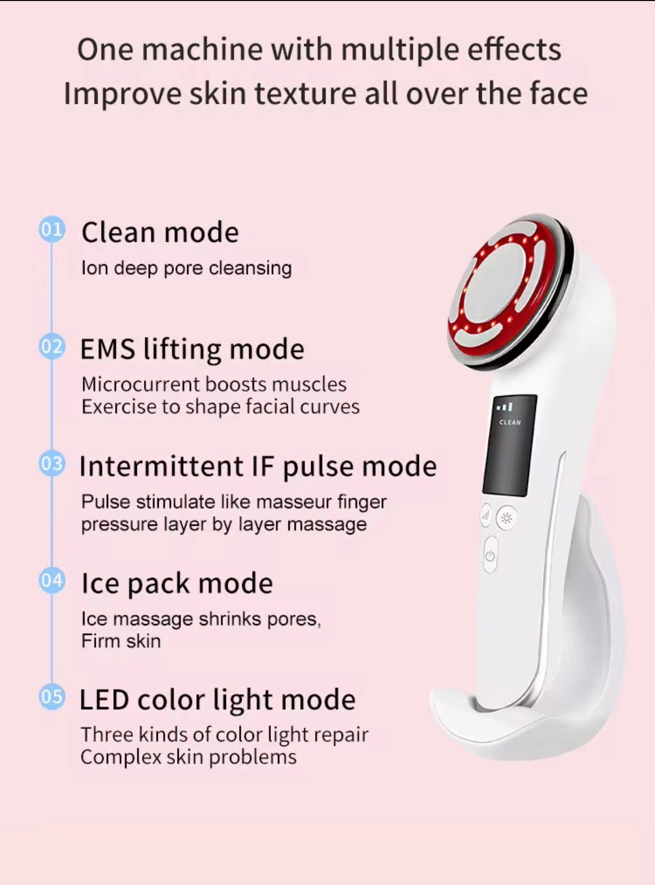 Beautiora Hot and Cold Pulse Beauty Device - Skin Tightening & Rejuvenation - Image 4