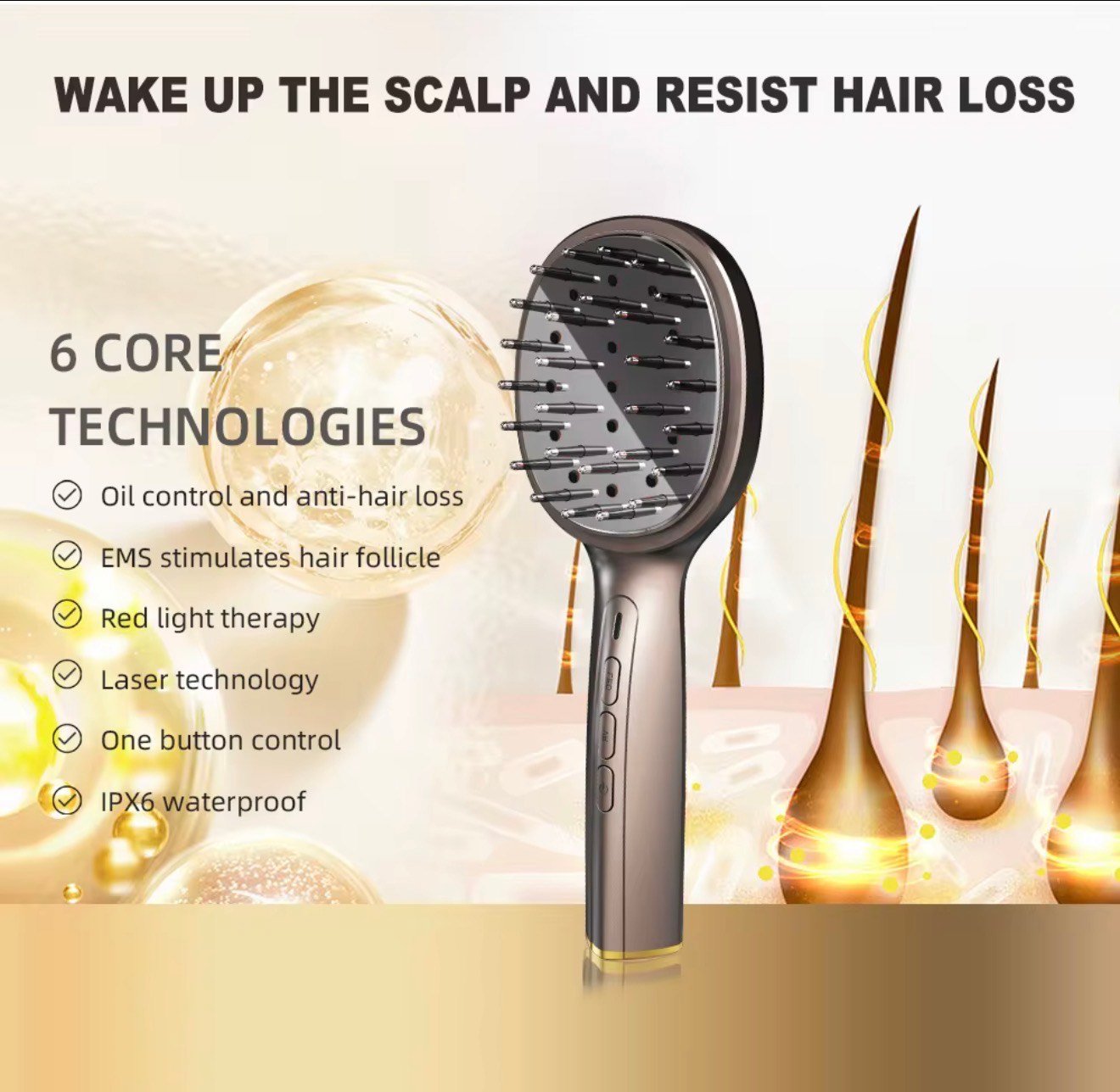Laser Hair Massage Comb (Soft Teeth) - Image 5