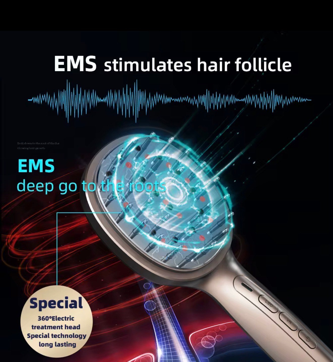 Laser Hair Massage Comb (Soft Teeth) - Image 6