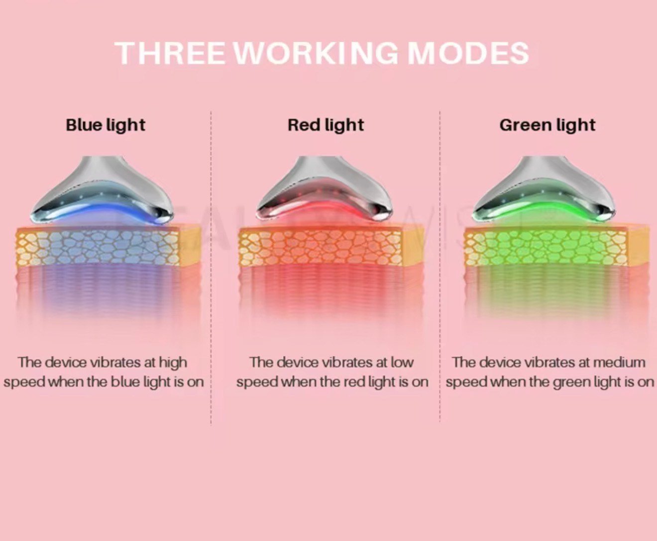 Beautiora Neck & Face Massager – 3 Color Modes & Vibration - Image 7