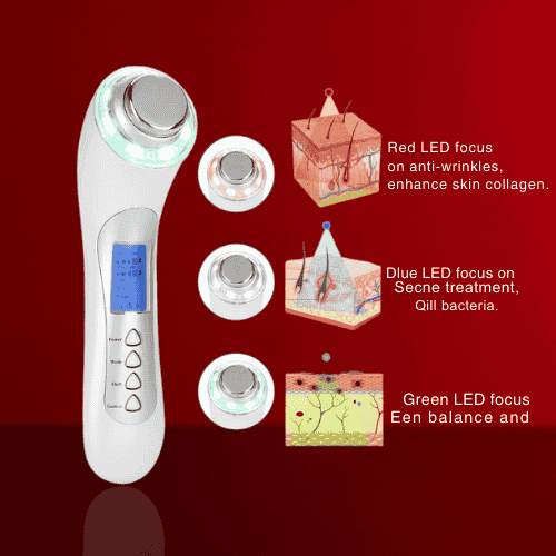 Beautiora 5-in-1 Ultrasonic Skin Rejuvenation Device: Advanced Skin Care Technology - Image 2