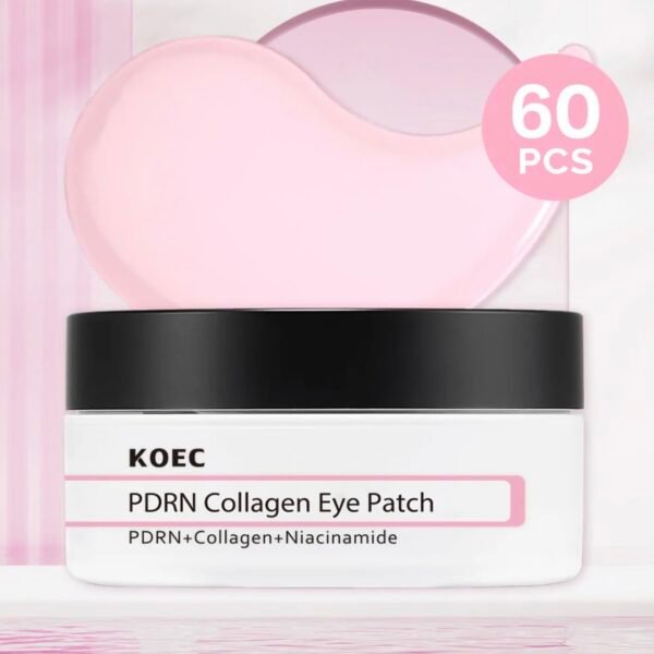 KOEC PDRN Collagen Eye Patch – 60 Hydrogel Patches for Under‑Eye Depuffing, Brightening & Fine‑Line Care