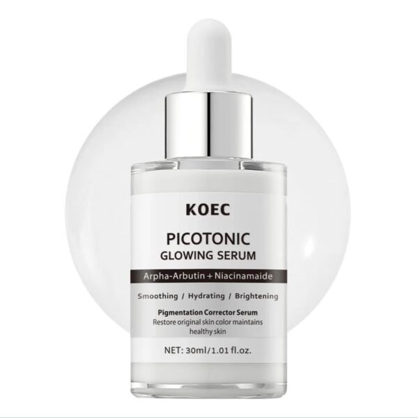 KOEC Picotonic Glowing Serum – Alpha‑Arbutin + Niacinamide Brightening & Blemish Mark Corrector