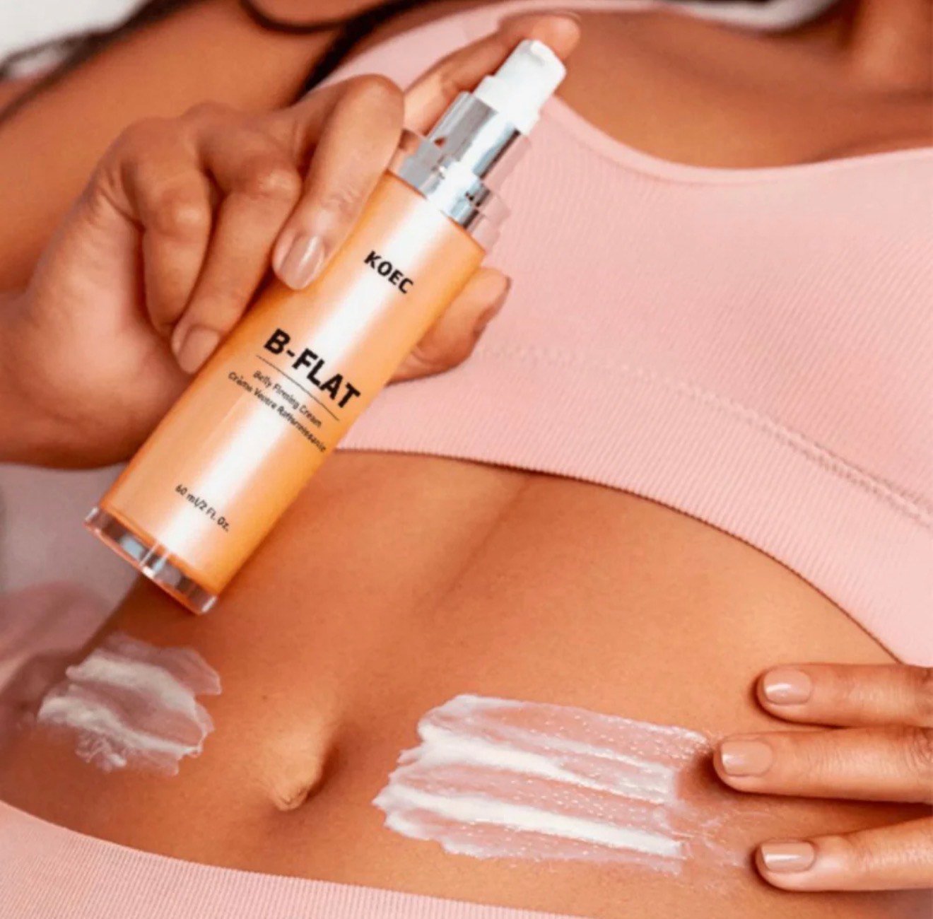 KOEC B‑FLAT Belly Firming Cream – Tighten, Tone & Smooth with Avocado Oil + Centella + Purslane - Image 6