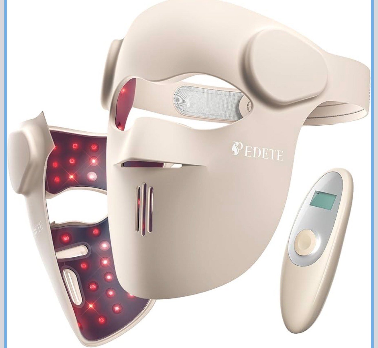 Beautiora 3D Wireless LED Light Therapy Face Mask – 7 Color Rejuvenation for Anti-Aging, Acne & Skin Renewal