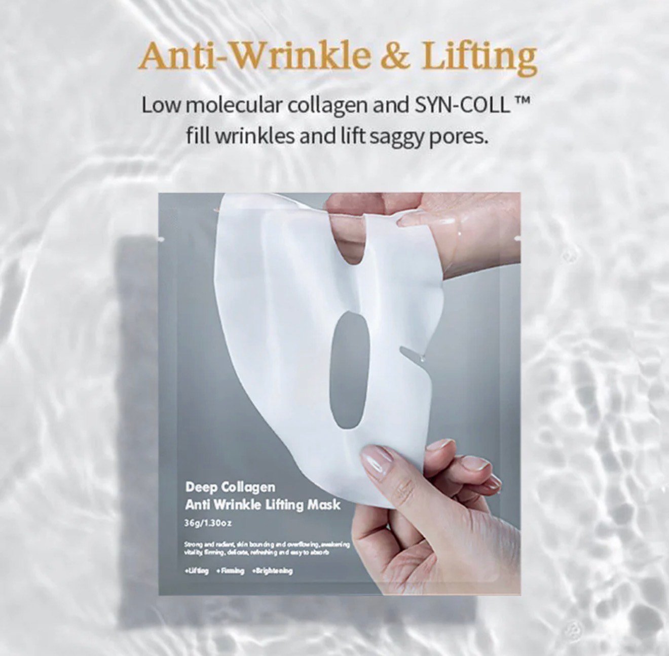 KOEC Deep Collagen Anti‑Wrinkle Lifting Mask – Firming Sheet Mask for Lift & Glow - Image 2