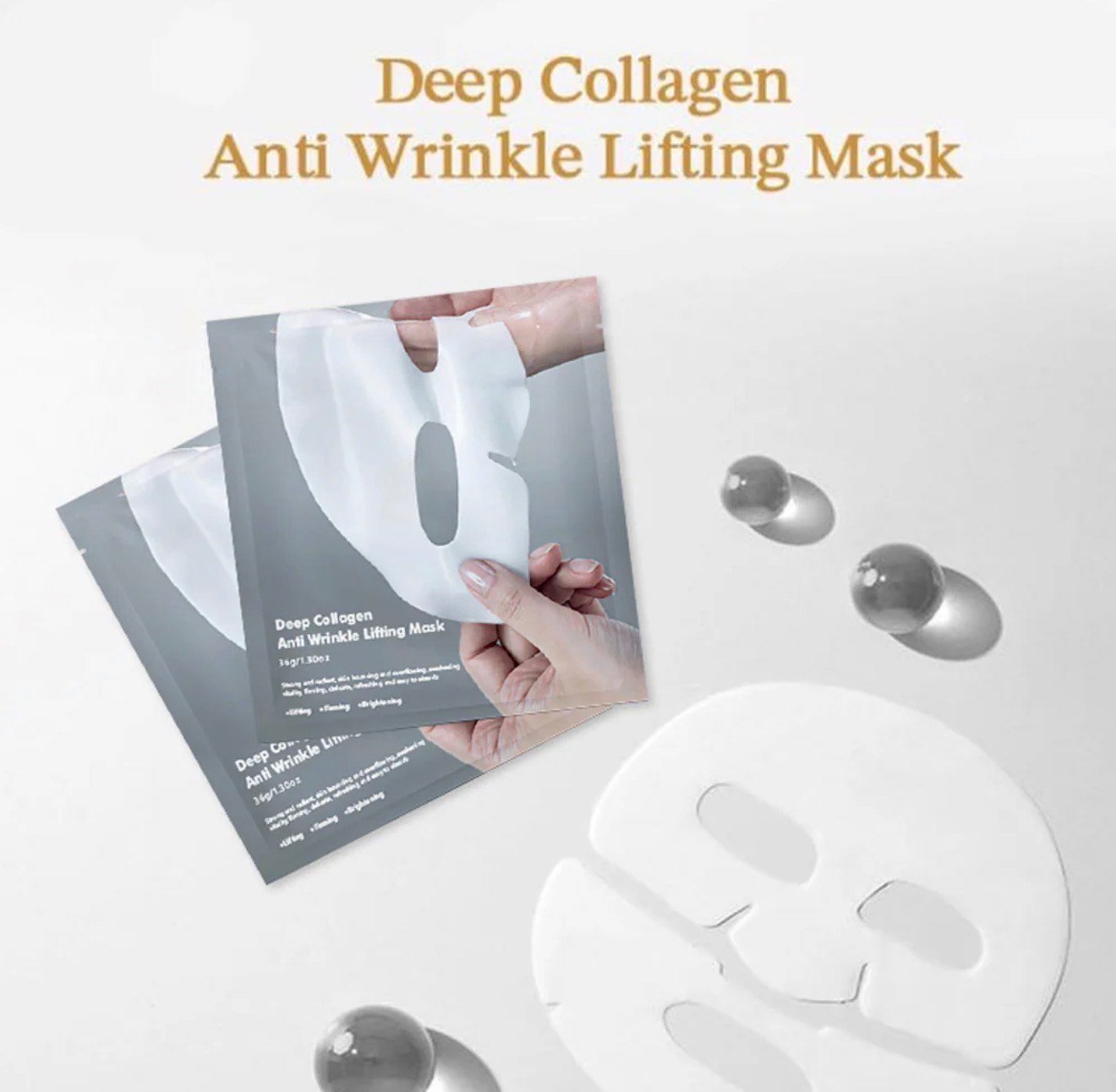 KOEC Deep Collagen Anti‑Wrinkle Lifting Mask – Firming Sheet Mask for Lift & Glow - Image 3