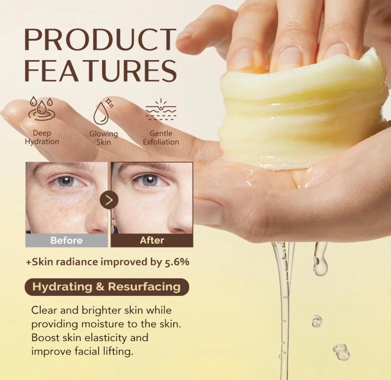 KOEC Deep Vitamin C Turmeric Toner Pads – Brightening & Dark Spot Correcting Skincare (70 Pads) - Image 5