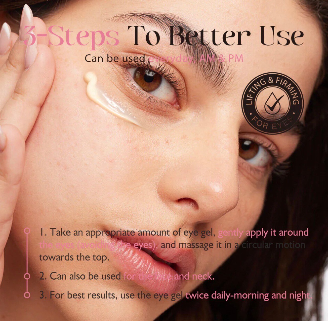 Brightening and Firming Eye Gel by KOEC for Wrinkles