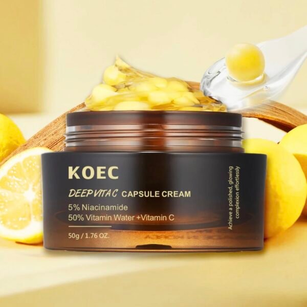 KOEC Deep Vita C Capsule Cream – Brightening & Hydrating Vitamin C Moisturizer | 50g