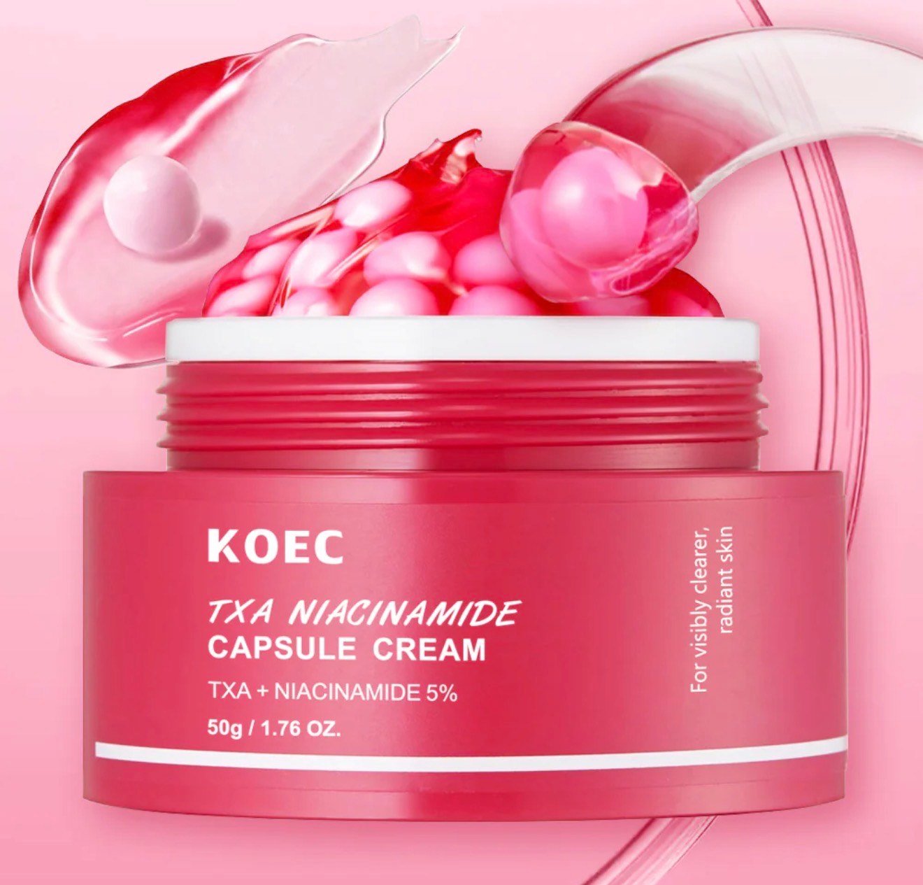 KOEC TXA Niacinamide Capsule Cream – TXA + Niacinamide 5% for Clear & Radiant Skin