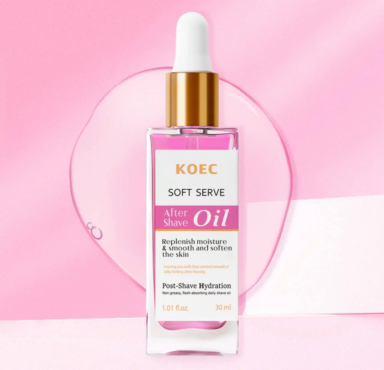 KOEC Soft Serve After Shave Oil – Hydrating & Soothing Post-Shave Skincare | 30ml