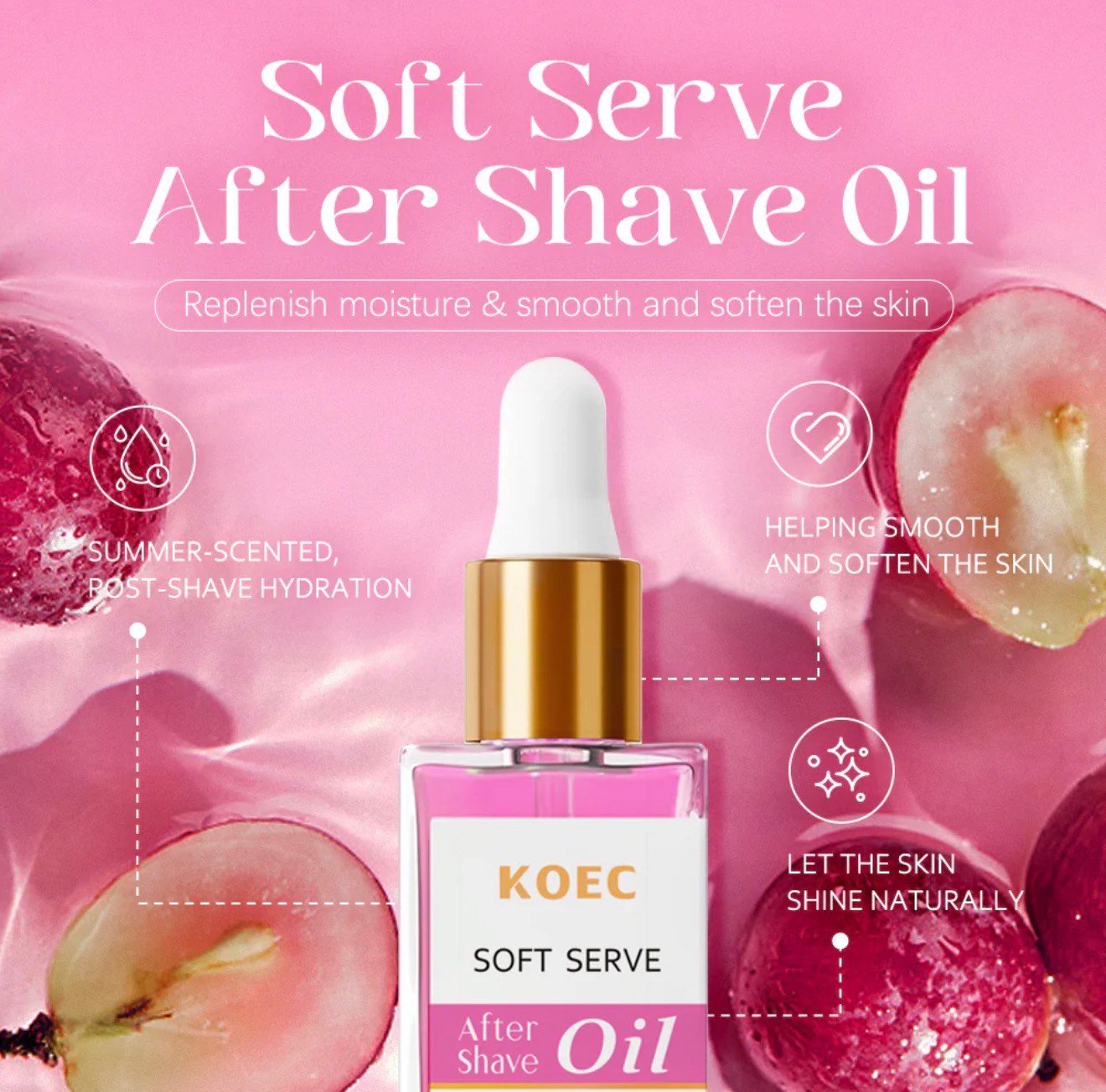 KOEC Soft Serve After Shave Oil – Hydrating & Soothing Post-Shave Skincare | 30ml - Image 6