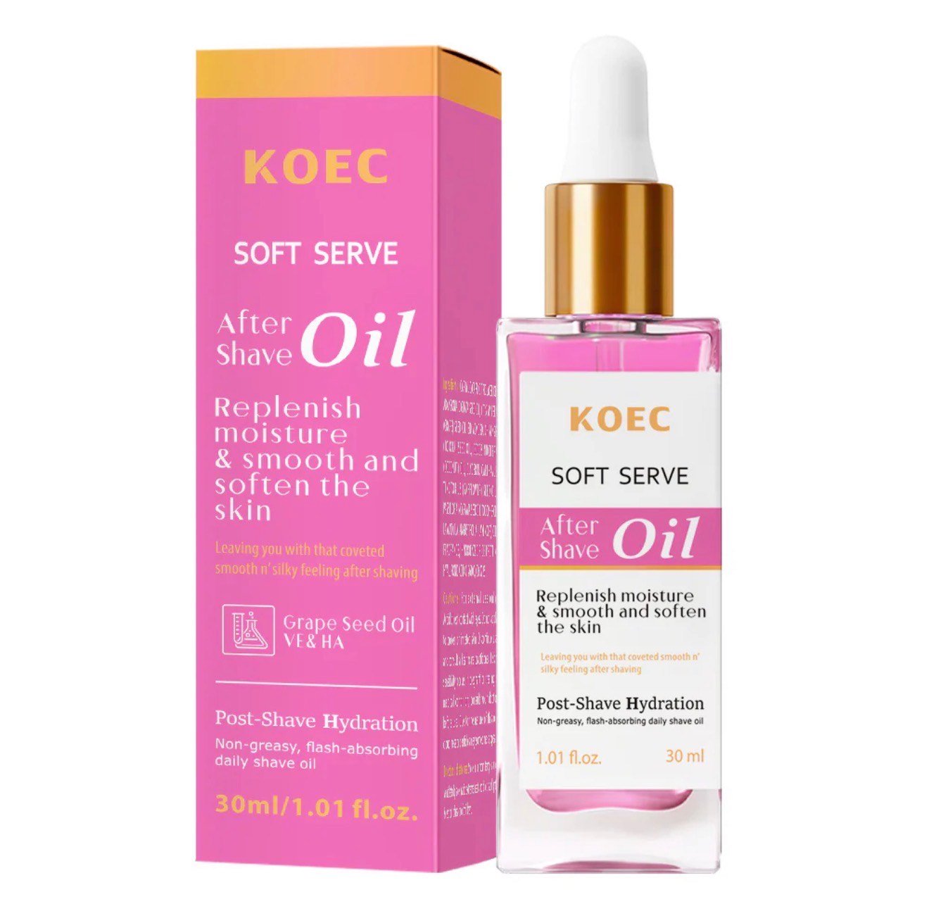 KOEC Soft Serve After Shave Oil – Hydrating & Soothing Post-Shave Skincare | 30ml - Image 3