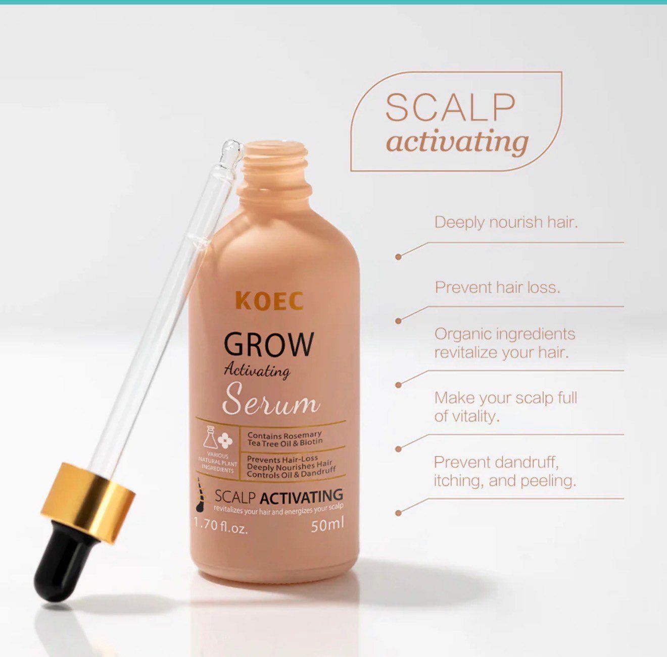 KOEC Grow Activating Serum – Scalp Activating Hair Growth Serum (50ml) - Image 3